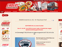 Tablet Screenshot of fleischerei-profi.de